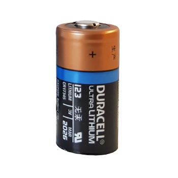 Batterie 3V DURACELL Lithium CR123A, 17x34.5