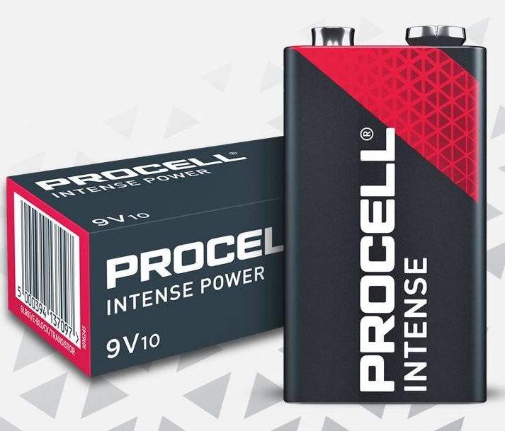 Batterie 9V / Duracel-Procell 6LR61 / 9V / MN1604 / (E-Block)