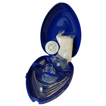 Taschenmaske mit Gummi-Halteband wechselbarem Filtersystem