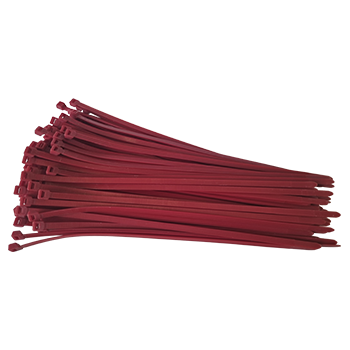 Kabelbinder 7,6 x 370 mmPack  100 Stck, Farbe Rot