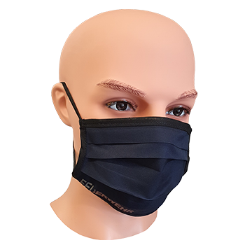 Mund-Nasenmaske (FW),waschbar, blau 100% Polyester mit PTFE-Membrane