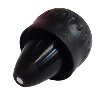 Lampenkopf zu Handlampe Ex, LED kleine LED / schwarzer Kunststoffclip