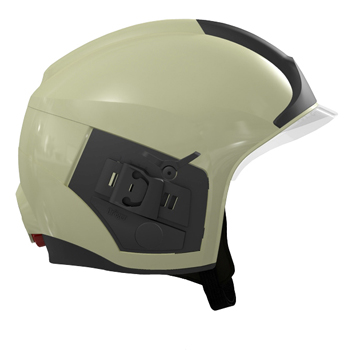 Helm Drger HPS 7000, nachleuchtend Schild schwarz, Gr. L, Helmlampe