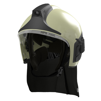 Helm Drger HPS 7000, nachleuchtend Schild schwarz, Gr. M,  Helmlampe