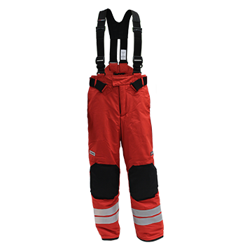 Einsatzhose Texport, atmungsaktiv Reissverschluss, rot, Gr. XS-0