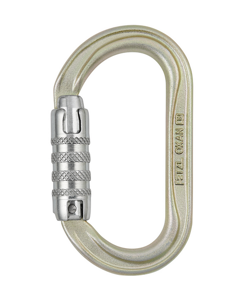 PETZL OXAN TRIACT-LOCK M72A TL EN 362, Stahl eloxiert Gold