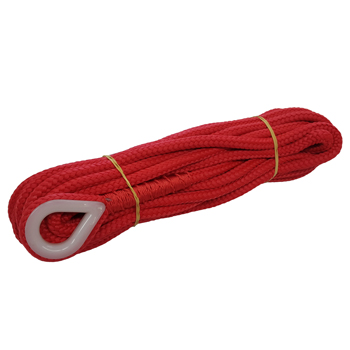 Halteleine rot, 12mm, Lnge 15m einseitig mit Schlaufe und Kausche