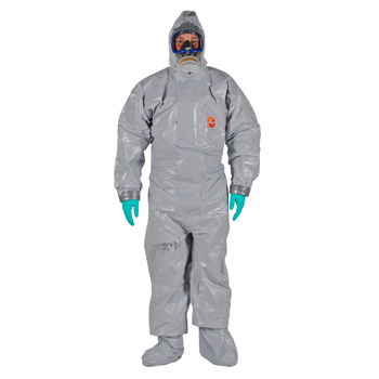 Tychem 6000 F Standard Overal mit Kapuze, grau, Grsse M