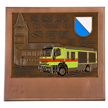 Auszeichnung, Tafel, Holz St. Peterskirche, TLF, Wappen ZH