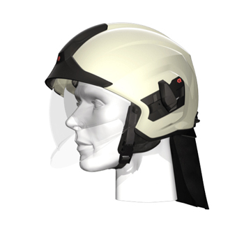 Helm HEROS-titan, nachleuchtend Gr. 49-67, Maskenadapter + Rasterbnder